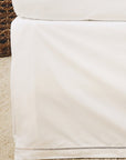 Como Ladder Stitch Cotton Sateen Bedskirt