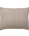 Natural linen-style big lumbar pillow with woven texture, 28in x 36in