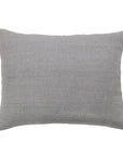 Light blue-gray linen-style big lumbar pillow with woven texture, 28in x 36in