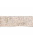 18x60 body pillow in ivory with oatmeal speckled woven fabric