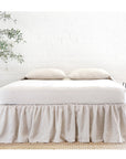 Gathered Linen Bedskirt