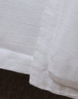 Georgie Bamboo Linen Duvet Cover - White
