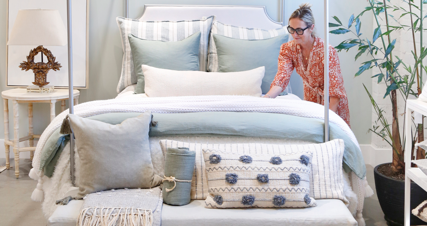 How to Recreate Our Sage Linen Bed