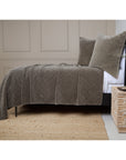 Brussels Coverlet-King-Pewter-Pom Pom at Home