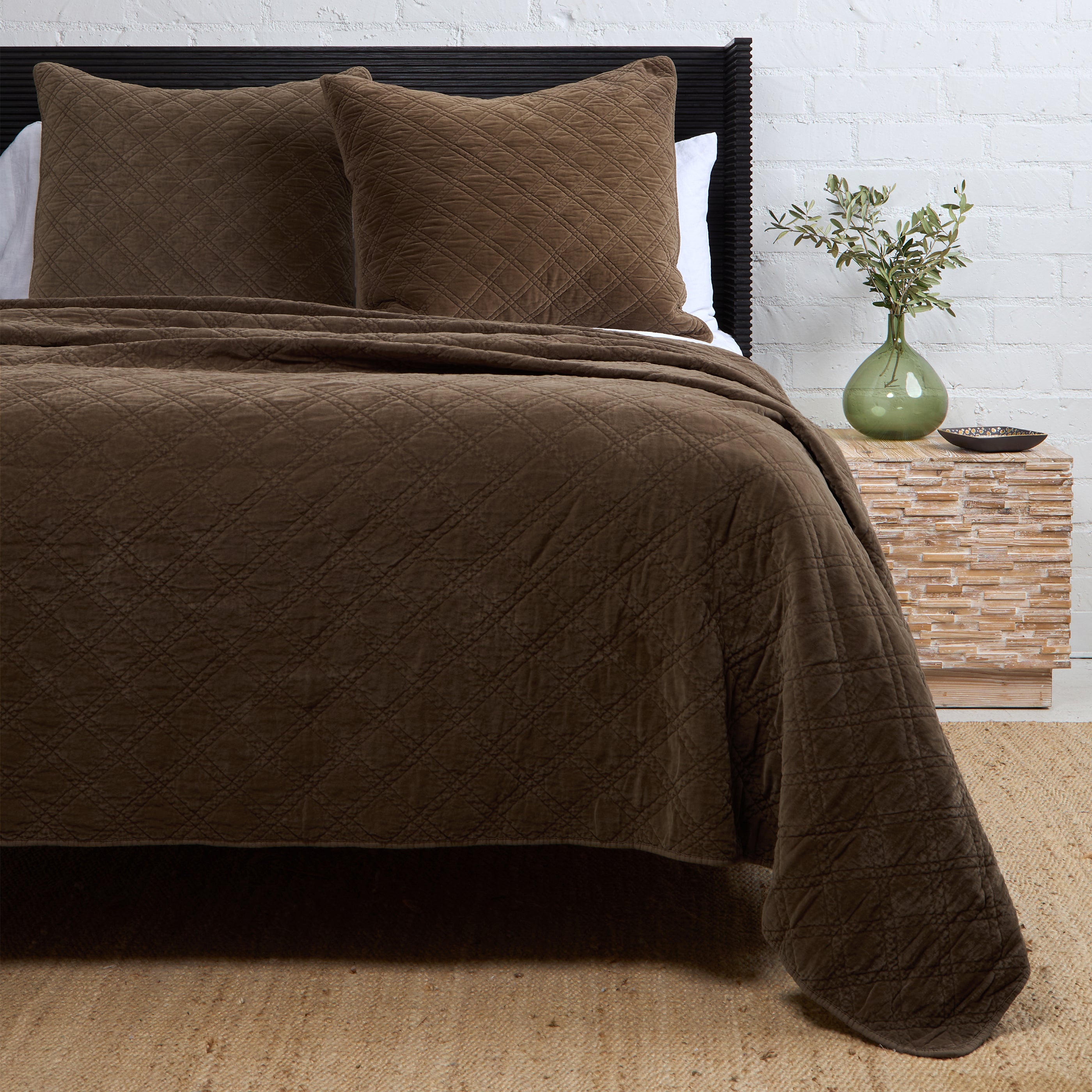 Brussels Coverlet-Queen-Walnut-Pom Pom at Home