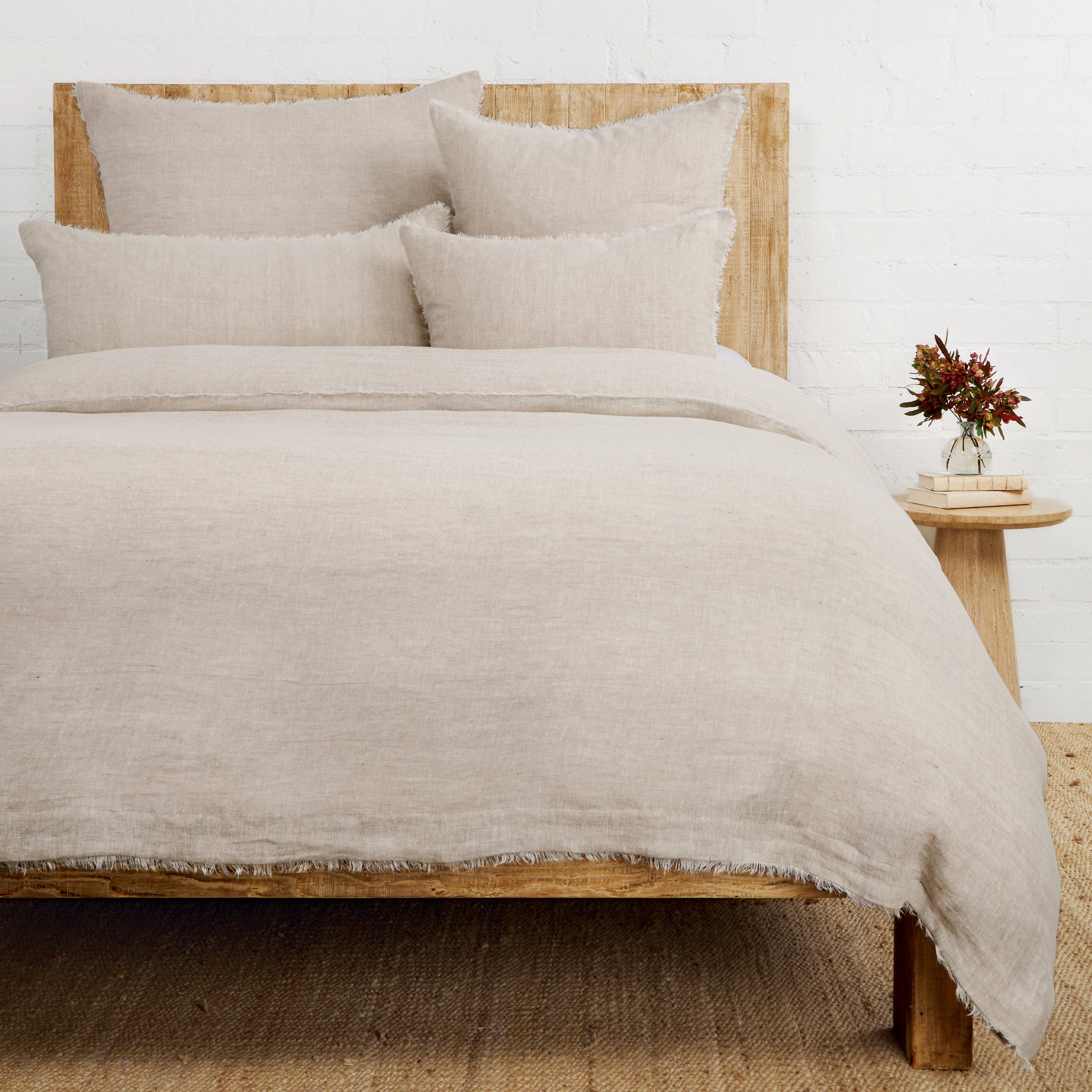 Hunter Duvet Cover-Queen Duvet Cover-Flax-Pom Pom at Home