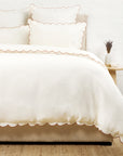 Kelly Duvet Cover-Queen-Cream/Terra Cotta-Pom Pom at Home