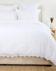 Kelly Duvet Cover-Queen-White/White-Pom Pom at Home