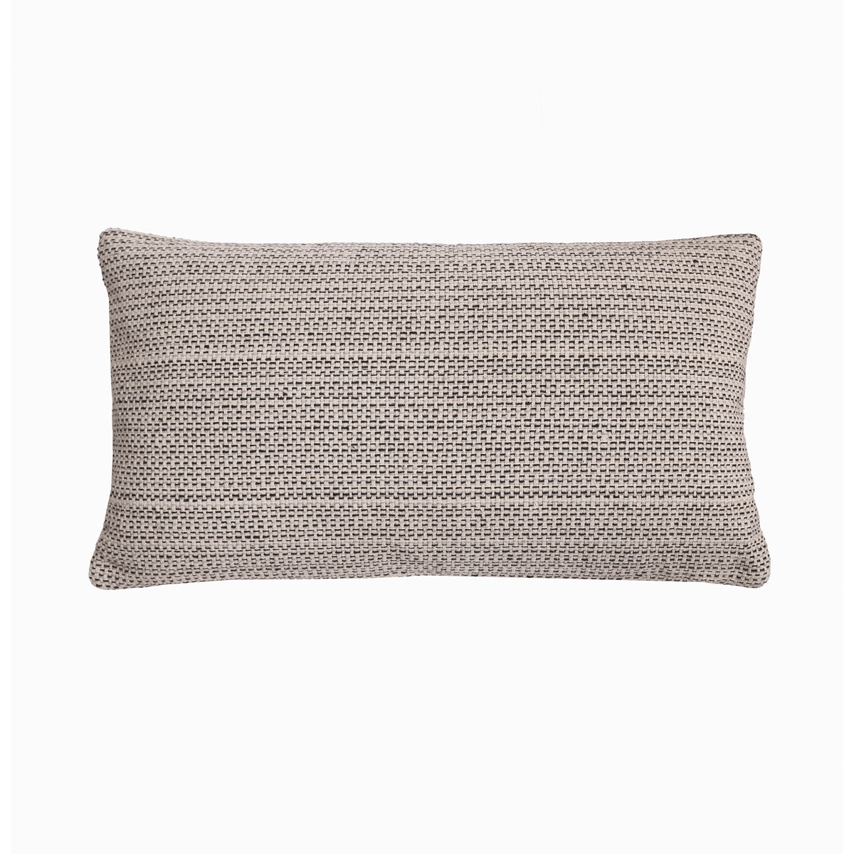 14x24 linen pillow with insert, taupe textured weave, rectangular