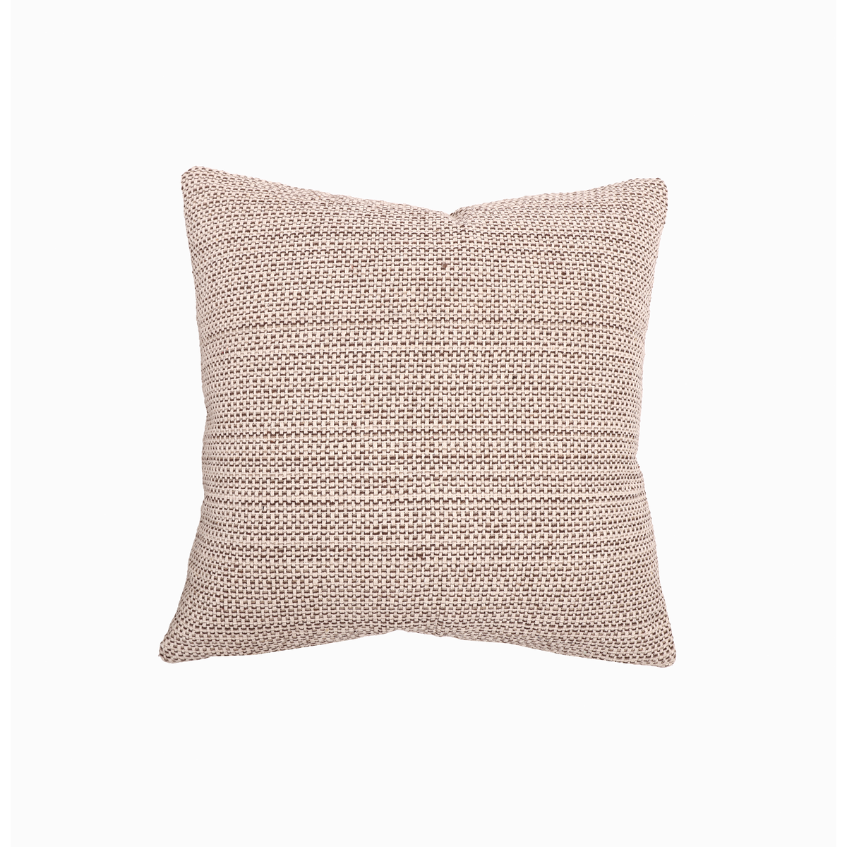 20 x 20 linen pillow with textured weave, blush-beige, with insert