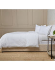 Parker Cotton Percale Duvet Set-King-White-Pom Pom at Home