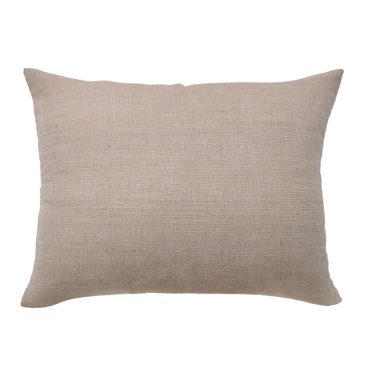 Natural linen-style big lumbar pillow with woven texture, 28in x 36in
