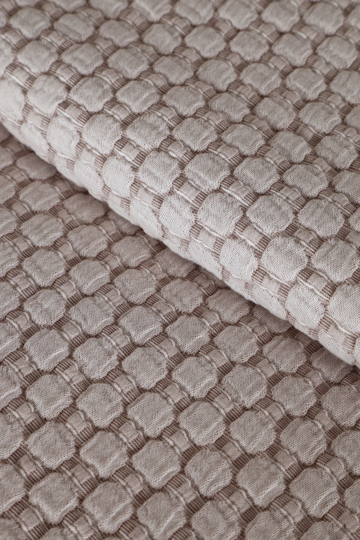 28x36 decorative pillow with woven lattice fabric, light neutral color