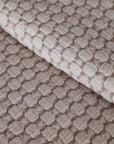 28x36 decorative pillow with woven lattice fabric, light neutral color
