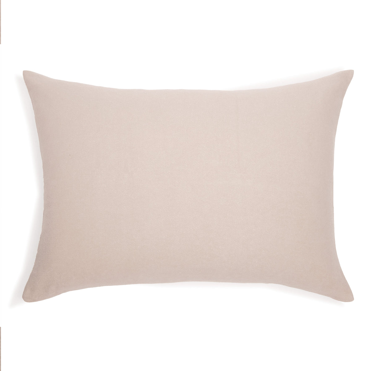 Taupe square pillow sham with smooth fabric