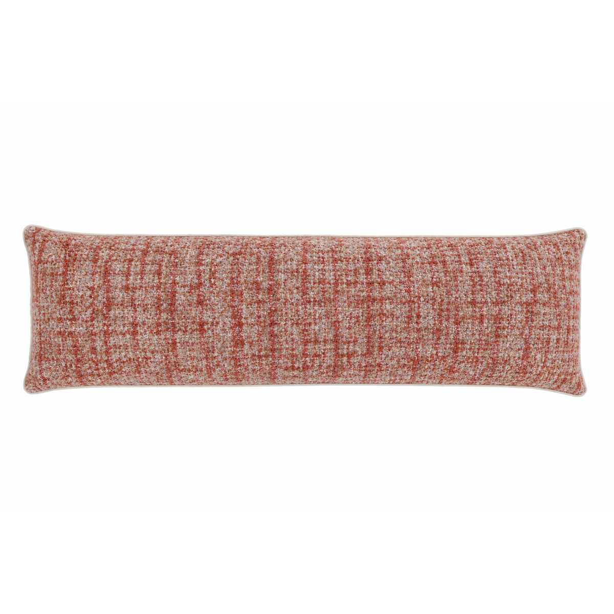 18x60 body pillow in redwood with speckled woven fabric