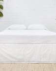Como Ladder Stitch Cotton Sateen Bedskirt