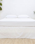 Paneled Cotton Sateen Bedskirt