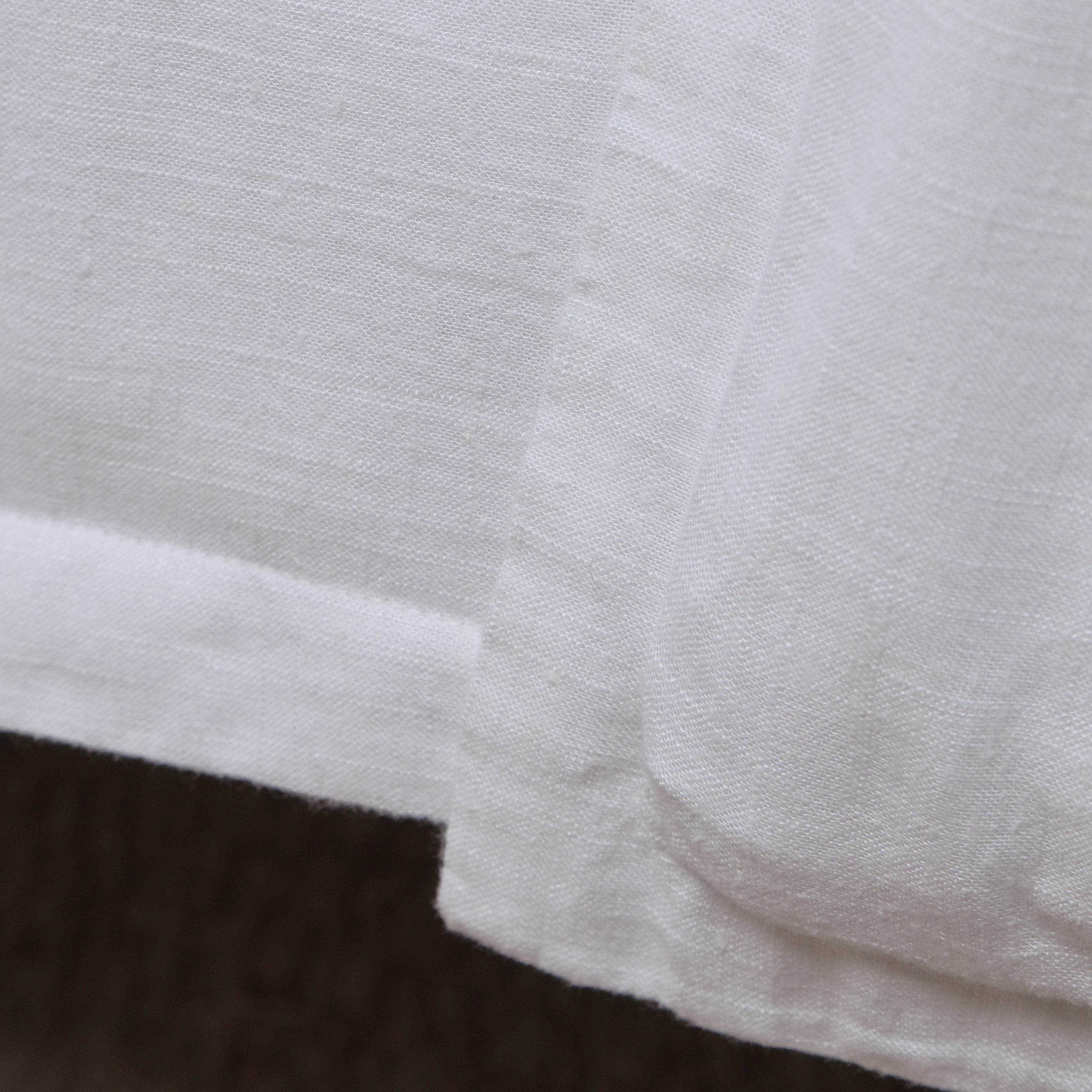 Georgie Bamboo Linen Duvet Cover - White