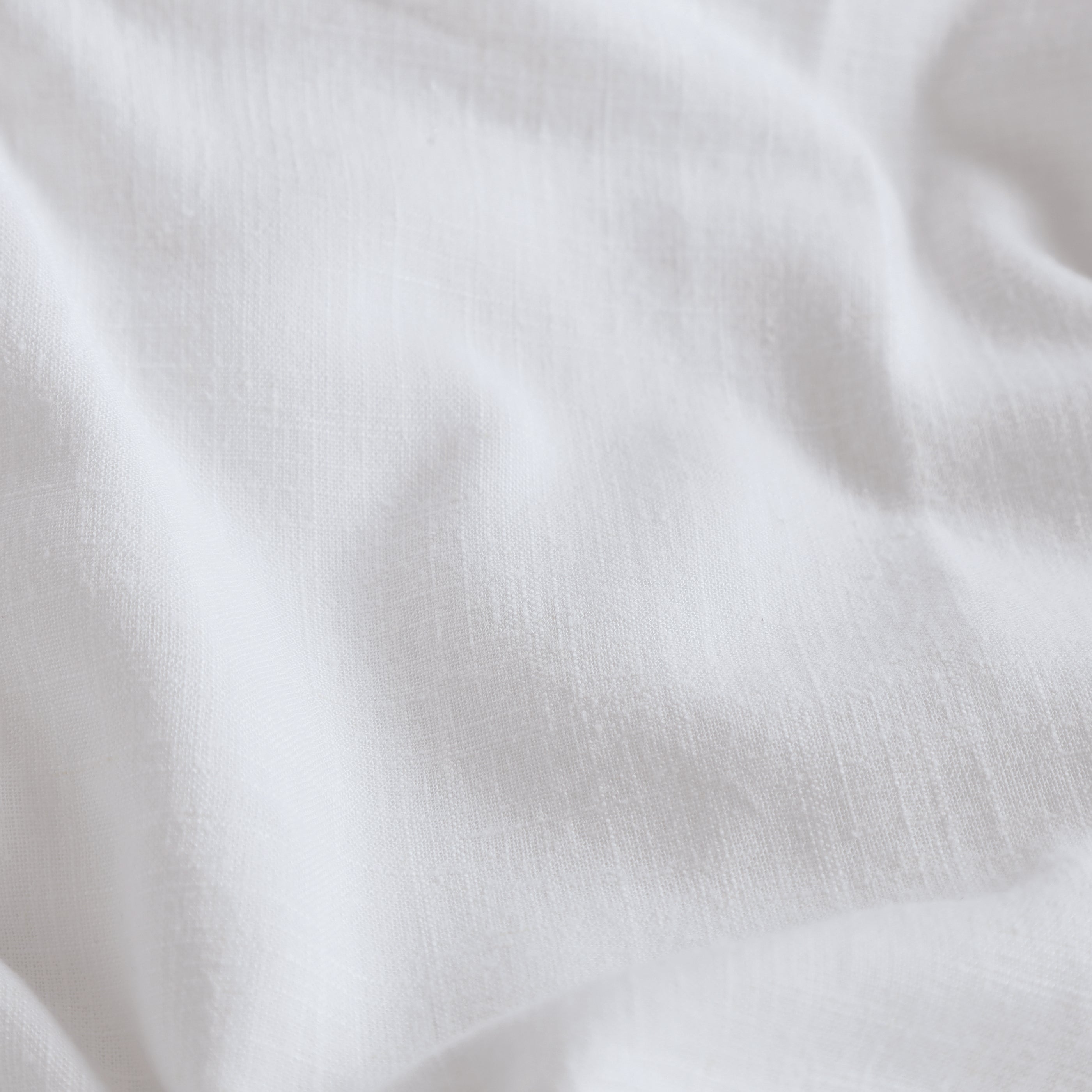 Georgie Bamboo Linen Duvet Cover - White