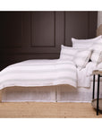 Jackson Duvet Cover-King-White/Ocean-Pom Pom at Home