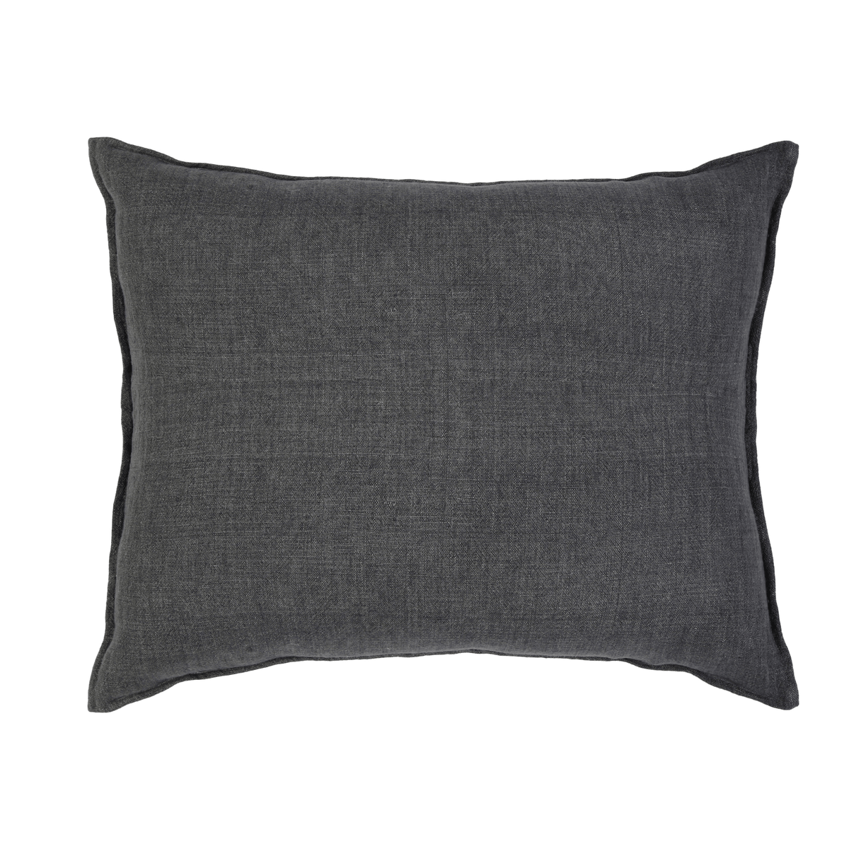 Montauk blanket dark charcoal rectangular pillow cover
