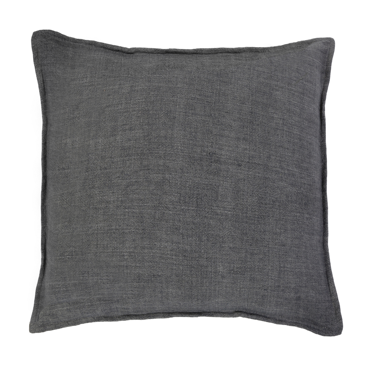 Montauk blanket dark charcoal square pillow cover