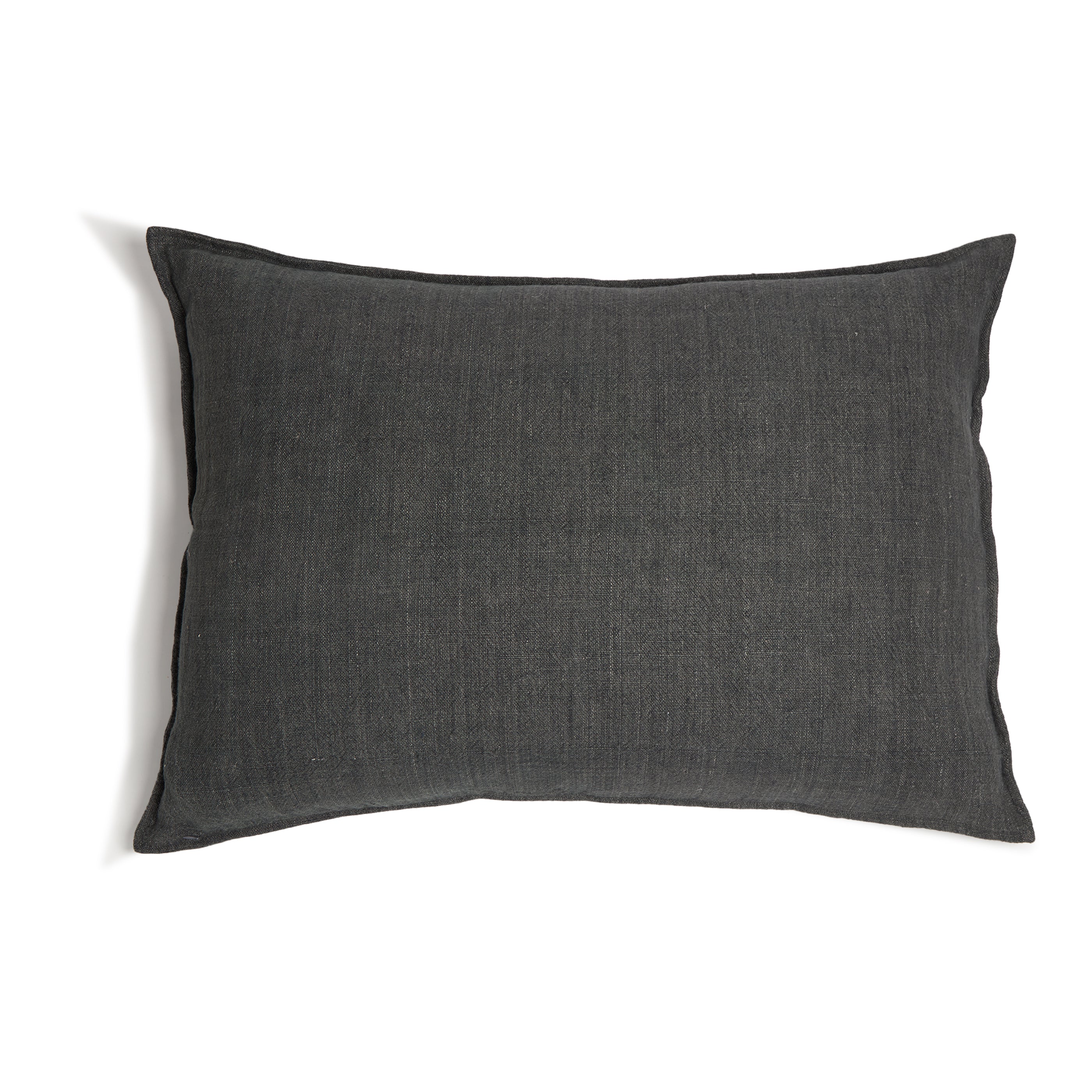 Montauk Big Pillow With Insert-28x36 Big Pillow With Insert-Charcoal-Pom Pom at Home