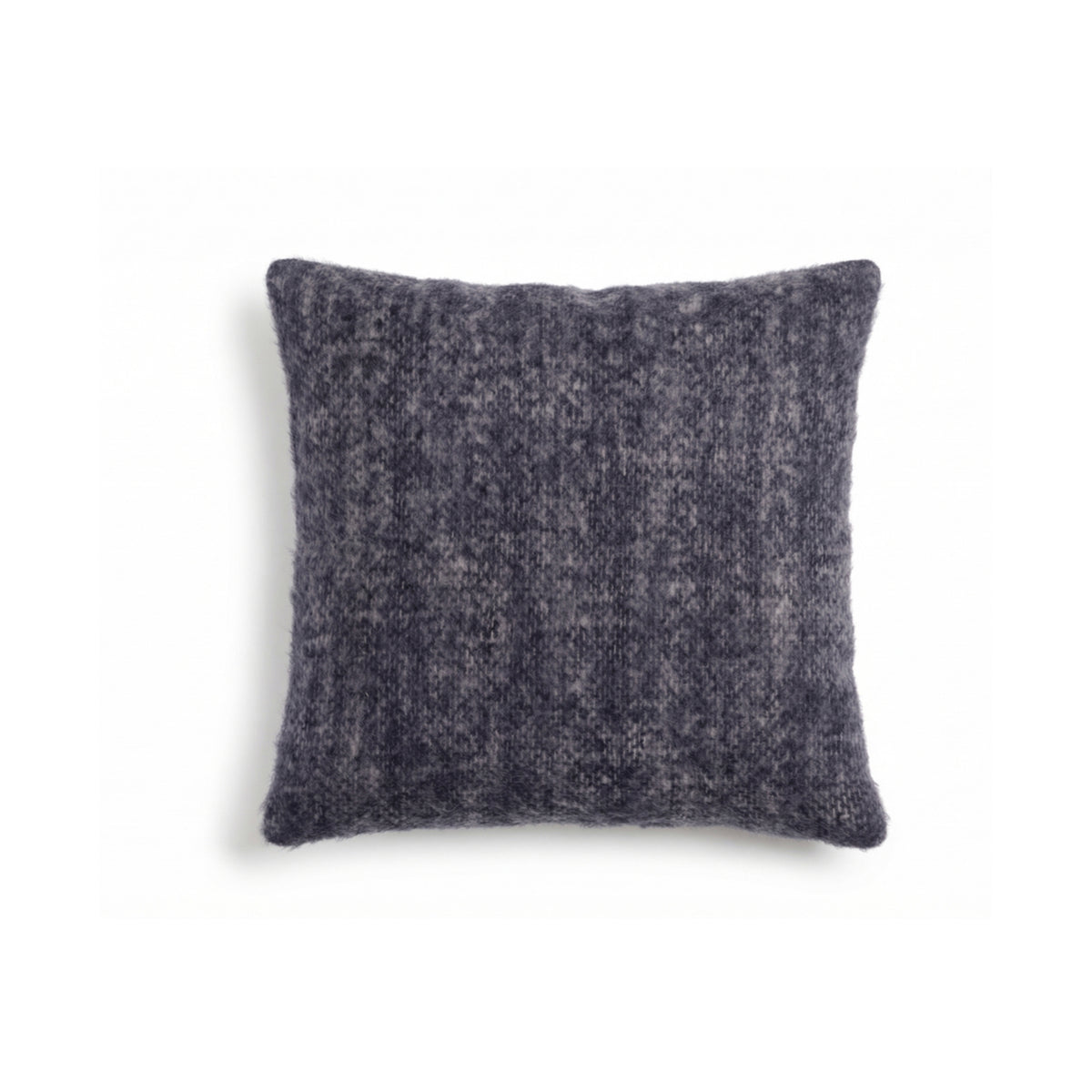 20 x 20 square throw pillow, dark gray textured fabric with soft plush finish