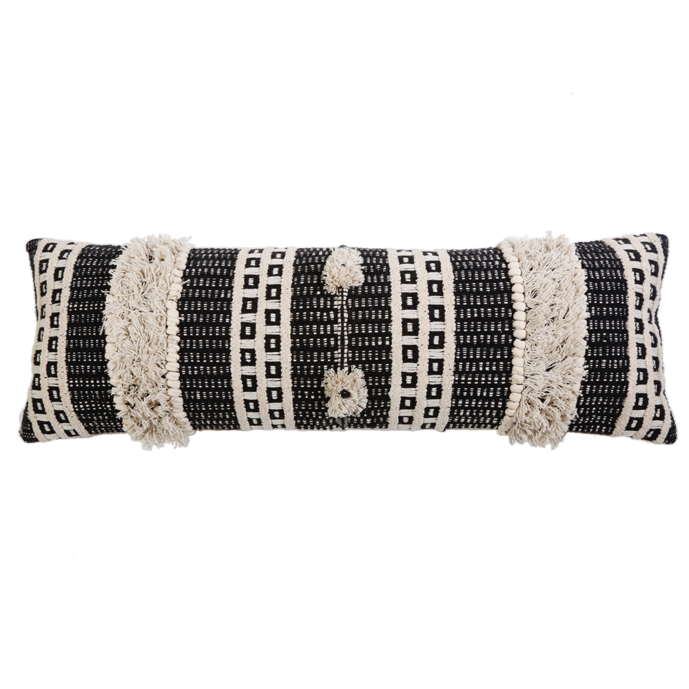 SAWYER HAND WOVEN PILLOW 14&quot; x 40&quot; with insert-Pom Pom at Home