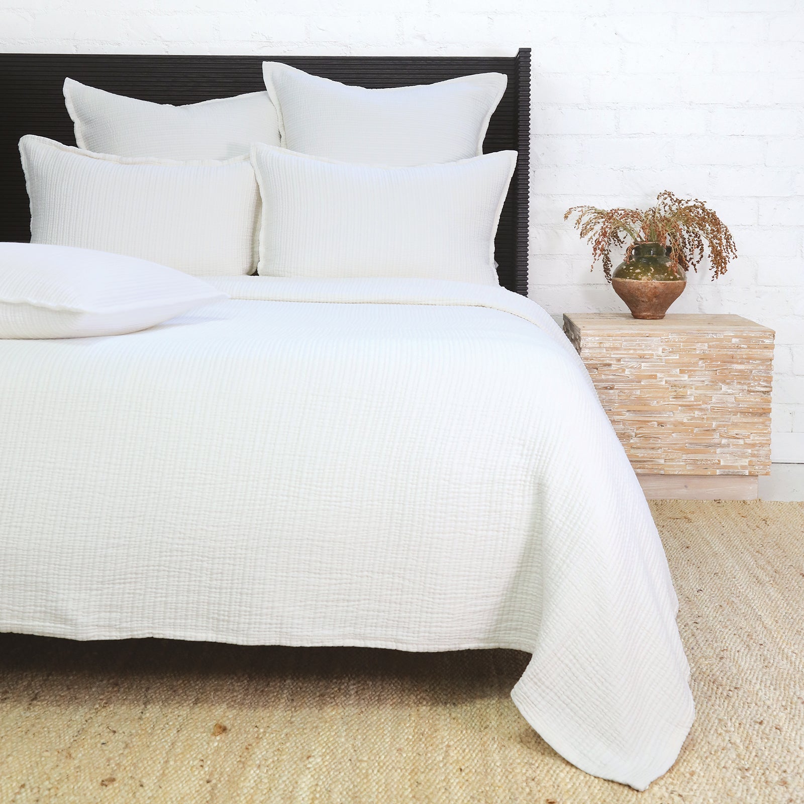 chatham matelasse collection - cream color - coverlet - pom pom at home