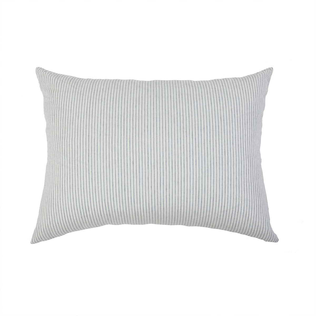 CONNOR BIG PILLOW 28&quot; X 36&quot; WITH INSERT - Ivory/Denim -Pom Pom at Home