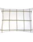 copenhagen - white/olive color - big pillow - pom pom at home