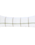 copenhagen - white/olive color -body pillow - pom pom at home