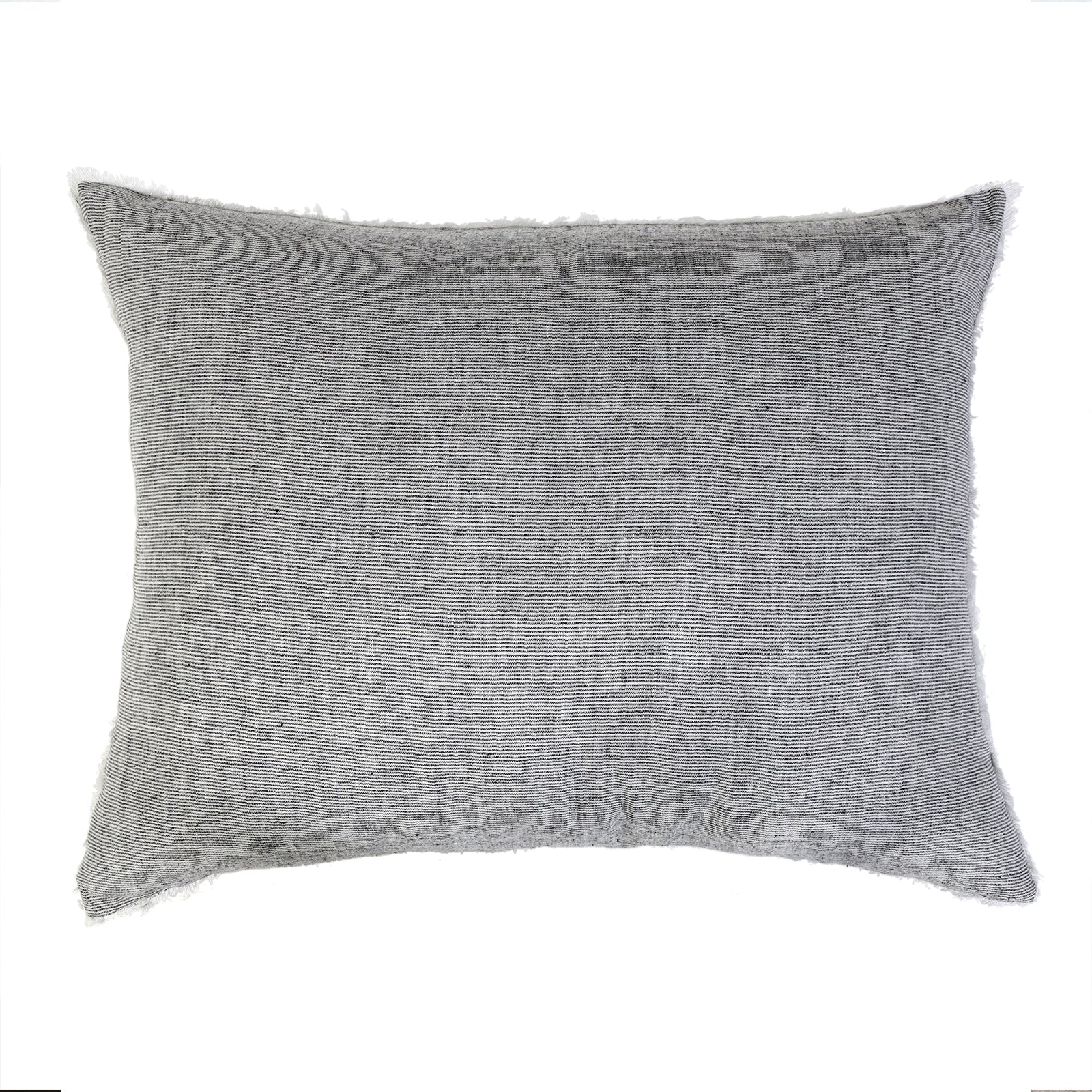 logan - charcoal color - big pillow - pom pom at home