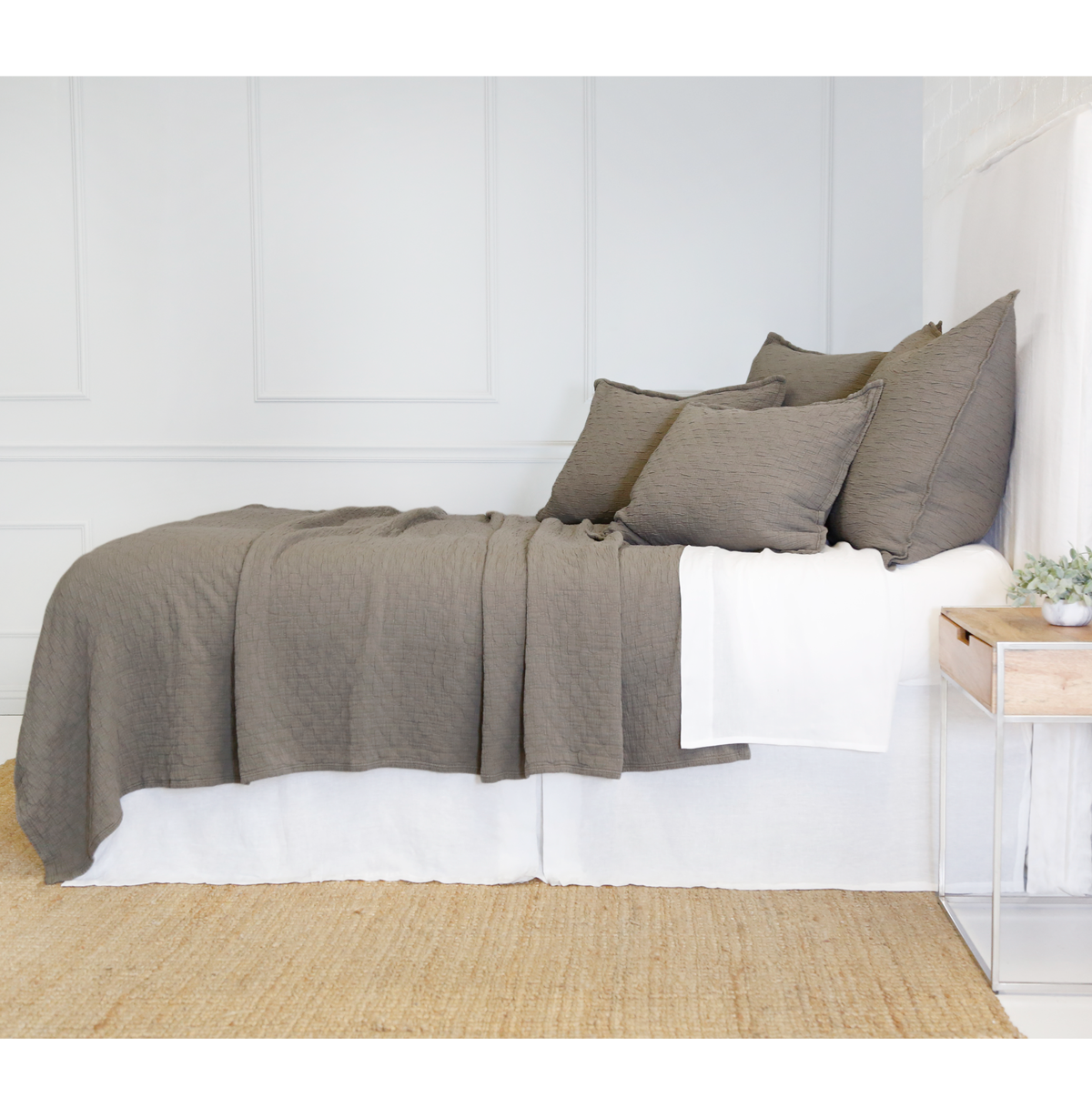 ojai matelasse collection - 4 colors - coverlet - pom pom at home